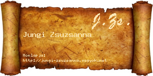 Jungi Zsuzsanna névjegykártya