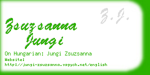 zsuzsanna jungi business card